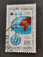 Marokko 1964 - Meteorologie, landkaart, windmeter, Ophalen of Verzenden, Marokko, Gestempeld