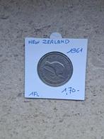 New Zealand 1 fl 1961 geres rene, Postzegels en Munten, Munten | Oceanië, Ophalen of Verzenden
