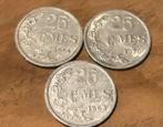 Lot luxembourgeois 3 x 25 cents 1954, 1963, 1970, Timbres & Monnaies, Monnaies | Europe | Monnaies euro, Enlèvement ou Envoi, Luxembourg