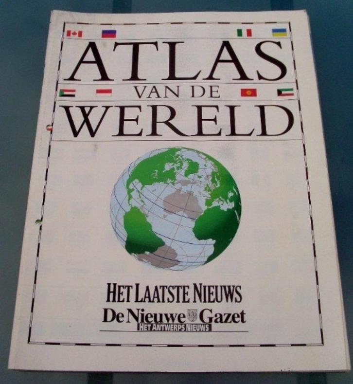 Atlas van de wereld= HLN- bijlage, Boeken, Atlassen en Landkaarten, Gelezen, Wereld, Ophalen of Verzenden