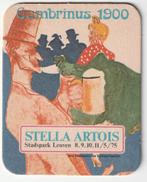 BIERKAART  STELLA  ARTOIS  GAMBRINUS  1900 / 8.9.10.11./5/75, Collections, Marques de bière, Sous-bock, Stella Artois, Envoi, Neuf