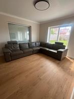 Leren hoekbank, Huis en Inrichting, Ophalen of Verzenden, Gebruikt, Leer