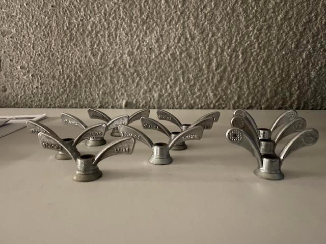 Vintage Huret vleugelmoeren, Fietsen en Brommers, Fietsonderdelen, Nieuw, Racefiets, Wiel, Ophalen of Verzenden