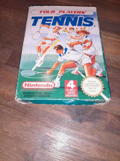 Jeu Nintendo Nes - Four Players Tennis, Consoles de jeu & Jeux vidéo, Jeux | Nintendo NES, Comme neuf, Enlèvement ou Envoi