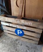 Landelijk huwelijk - pallet om de parking aan te wijzen, Hobby en Vrije tijd, Feestartikelen, Ophalen, Zo goed als nieuw, Overige typen