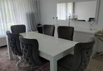 Table 6 chaises dressoir et vitrine, Comme neuf, Moderne, Enlèvement, 4 à 6 chaises