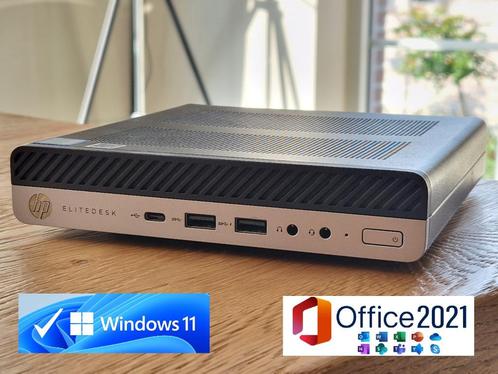HP EliteDesk i5 6x4.10Gz 8GB 256GB 4K Office 2021 WiFi, Computers en Software, Desktop Pc's, Zo goed als nieuw, 4 Ghz of meer