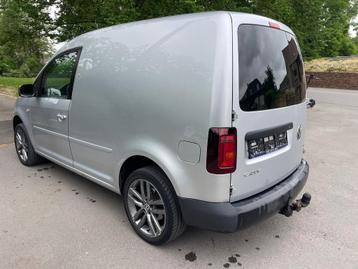 Vw caddy dsg 1.6 tdi 12/2012  full options, Auto's, Stof, Zwart, 1598 kg, Diesel