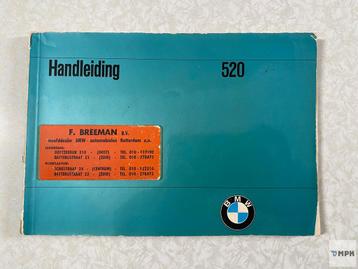BMW 520 Handleiding Nederlands 1972 beschikbaar voor biedingen
