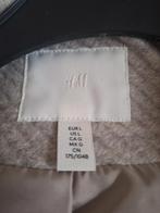 H&M lange winter jas, nooit gedragen nieuwprijs €80, H&M, Enlèvement ou Envoi, Beige, Taille 42/44 (L)