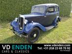 Morris Eight Saloon - 1935, Achterwielaandrijving, Zwart, 20 kW, Blauw