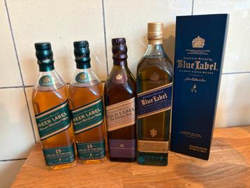 Étiquette Johnnie Walker 200 ml, vert, doré et bleu, Enlèvement ou Envoi, Neuf