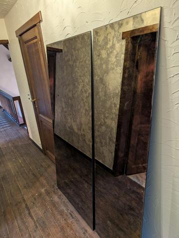 Set van 2 spiegels met verweerde  look – 180 cm hoog beschikbaar voor biedingen
