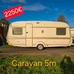 Caravan Slaapkamer Badkamer stacaravan camping werfkeet bouw, Caravans en Kamperen, Tabbert, 2 aparte bedden, Bedrijf, 5 tot 6 meter