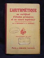 L'arithmétique au certificat d'études primaires 1963, Gelezen, VSO, Collectif, Wiskunde A