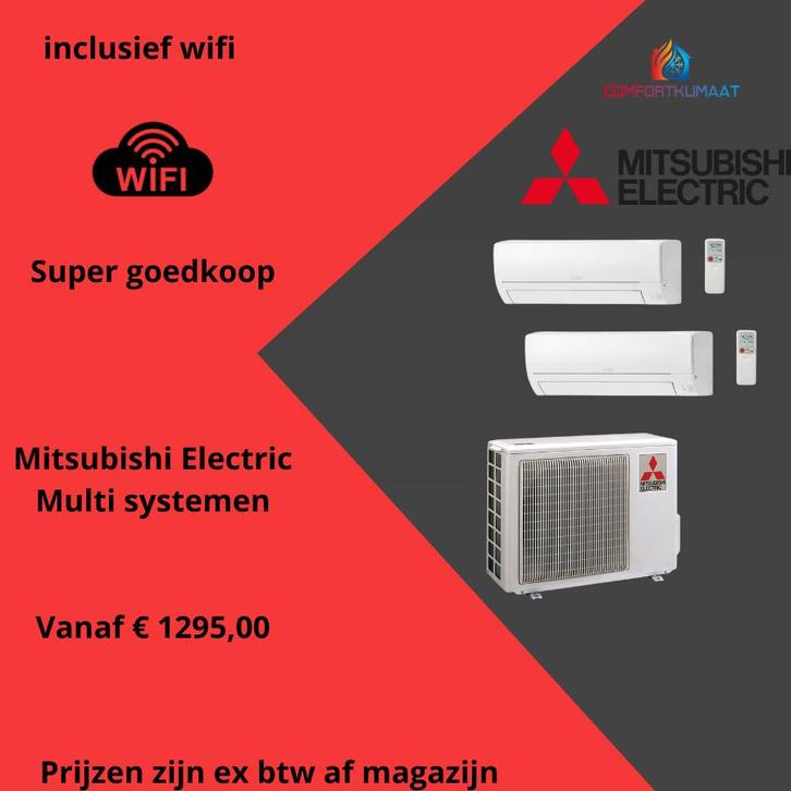 Mitsubishi multi systeem airco, Bricolage & Construction, Chauffage & Radiateurs, Neuf, Enlèvement ou Envoi