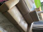 Gratis af te halen salon, Huis en Inrichting, Ophalen, Gebruikt, Leer, Rechte bank