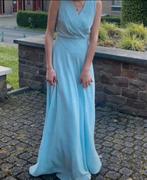 Robe de soirée longue bleu claire, Kleding | Dames, Jurken, Maat 36 (S), Gedragen, Onder de knie, Sans marque