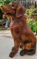 Statue en bois grandeur nature d'un chiot Labrador, Maison & Meubles, Accessoires pour la Maison | Autre, Comme neuf, Enlèvement