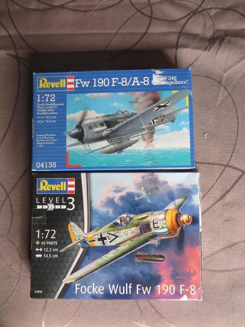 Revell Focke Wulf FW 190 F-8 1:72 (2 kits), Hobby en Vrije tijd, Modelbouw | Vliegtuigen en Helikopters, Zo goed als nieuw, Vliegtuig