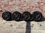 Winterbanden met velgen en bijhorende sneeuwkettingen, Ophalen, 18 inch, Gebruikt, Banden en Velgen