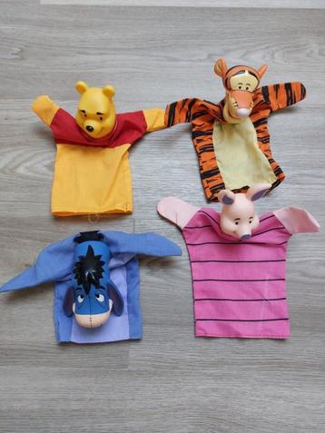 4 marionnettes à main Winnie l'ourson et ses amis