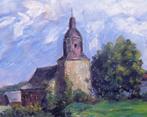 HST tableau Omer COURTOY école liégeoise paysage Bastogne, Antiquités & Art, Enlèvement ou Envoi