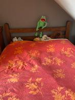 Eiken tweepersoonsbed met lattenbodem 160, Huis en Inrichting, Slaapkamer | Complete slaapkamers, Ophalen, Zo goed als nieuw