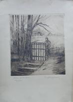 PAUL HAGEMANS / RTEOUR DE LA FERME / ZW-W ETS / 38x28cm SIG, Antiek en Kunst, Ophalen of Verzenden