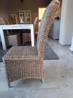 8 rieten stoelen, Huis en Inrichting, Stoelen, Ophalen, Bruin, Vijf, Zes of meer stoelen, Riet of Rotan