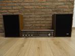 Vintage radio Philips PL22884 en speakers 22RH482, Audio, Tv en Foto, Gebruikt, Ophalen, Radio