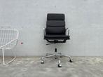Vitra Eames EA219 lederen bureaustoel, Verzenden, Zo goed als nieuw, Bureaustoel