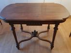 Antieke bijzet tafel + 2 stoelen, Antiek en Kunst, Ophalen