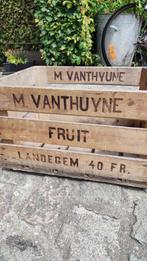 houten originele  krat Vanthyune Landegem fruit, Ophalen, Gebruikt, 50 tot 75 cm, Minder dan 35 cm