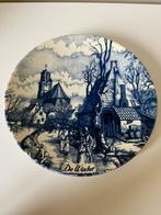 Delfts Blauw Chemkefa “De winter” wandbord, Ophalen of Verzenden