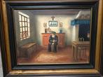 Oud mannetje in leefruimte, Herman, Antiek en Kunst, Kunst | Schilderijen | Klassiek, Ophalen