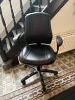 Chaise de bureau cuir, Enlèvement, Utilisé, Noir, Chaise de bureau