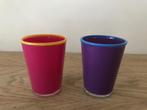 2 Nieuwe gekleurde glazen (prijs/stuk) (nr3649), Huis en Inrichting, Nieuw, Glas, Overige stijlen, Glas of Glazen
