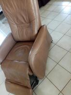 Relaxzetel,Sta op stoel, relaxstoel (elektrisch), Ophalen, Gebruikt, Bruin, Leer