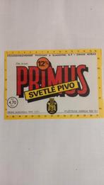Étiquette de bière, Primus (201), Collections, Marques de bière, Comme neuf, Enlèvement ou Envoi