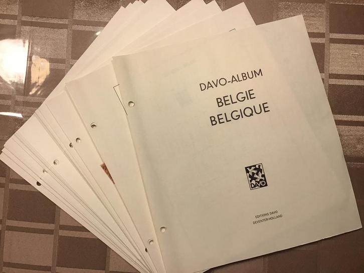Davo standaard bladen voor album Belgie I (1849-1949), Postzegels en Munten, Postzegels | Europa | België, Gestempeld, Ophalen of Verzenden