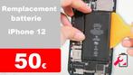 Remplacement batterie iPhone 12 pas cher à Bruxelles 50€, Enlèvement, Apple iPhone
