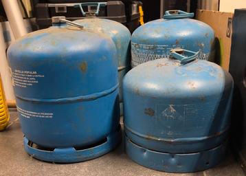4 lege campingaz gasflessen beschikbaar voor biedingen