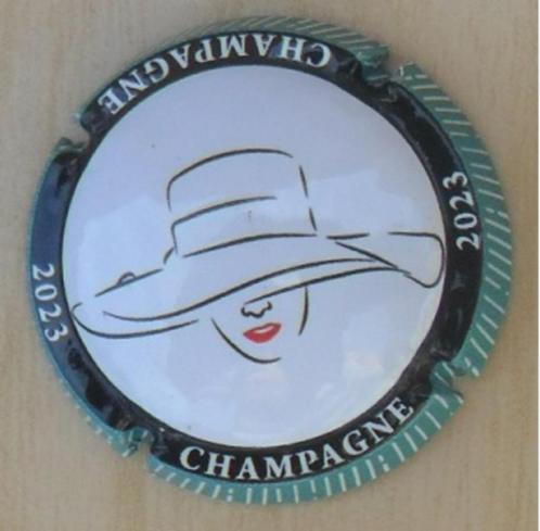 Champagne capsules Gen. Femme Chapeau 2023 JERO (G 1312a), Collections, Collections complètes & Collections, Envoi