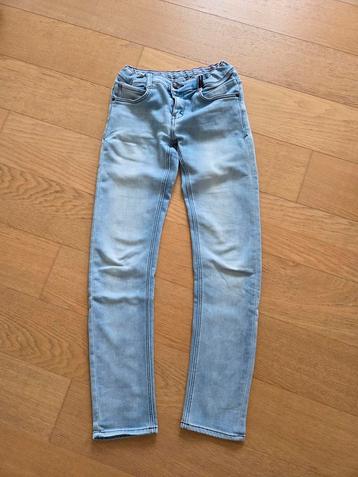 Blauwe lange broek retour maat 14 jaar beschikbaar voor biedingen