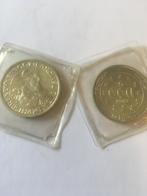 2 x 5 zilveren Ecu’s 1987 in originele verpakking, Setje, Zilver, Zilver, Verzenden