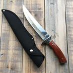 Groot mes (32 cm) met roodbruin houten handvat, Verzenden, Overige soorten, Mes of Dolk