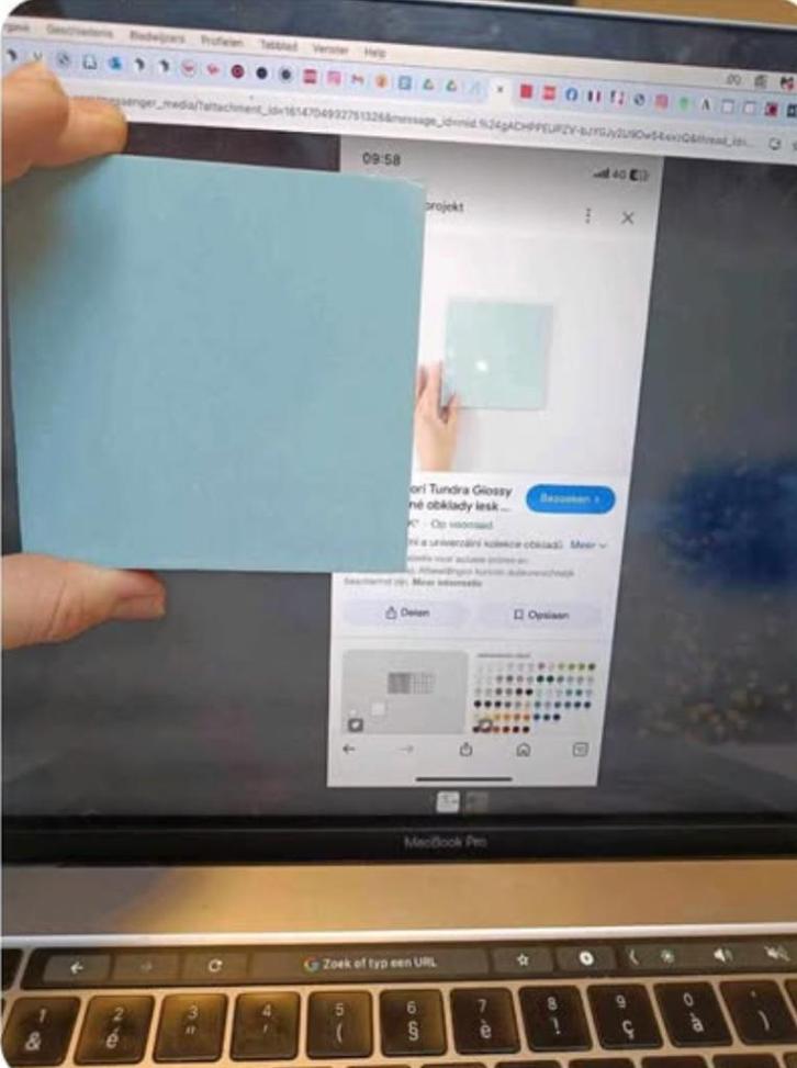 Lot nieuw retro tegels lichtblauw (40m2), Doe-het-zelf en Bouw, Tegels, Nieuw, Wandtegels, Overige materialen, Minder dan 20 cm