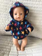 179. Babyborn: Nieuw blauw fleece jasje met sterren, Baby Pop, Enlèvement ou Envoi, Neuf