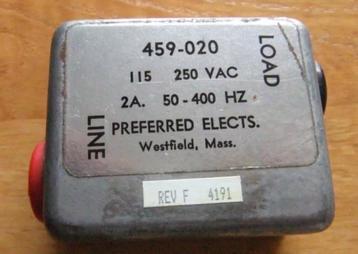 Branson RFI Filter 115/250 VAC - 2 Amp beschikbaar voor biedingen